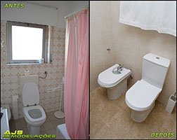 Casa de Banho Antes e Depois